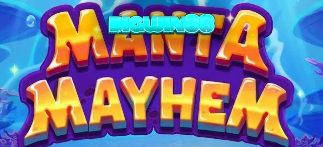 Karakter makhluk laut lucu dalam permainan slot Manta Mayhem